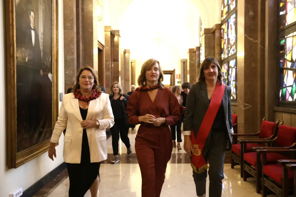 Acto de entrega de las distinciones del Ayuntamiento de Zaragoza.