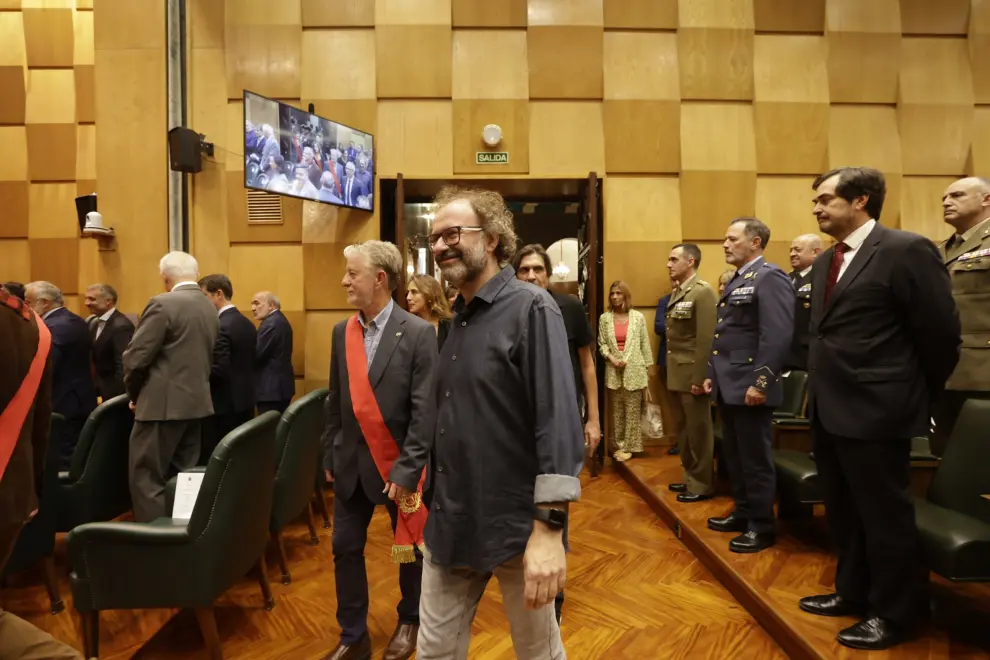 Acto de entrega de las distinciones en el Ayuntamiento de Zaragoza.