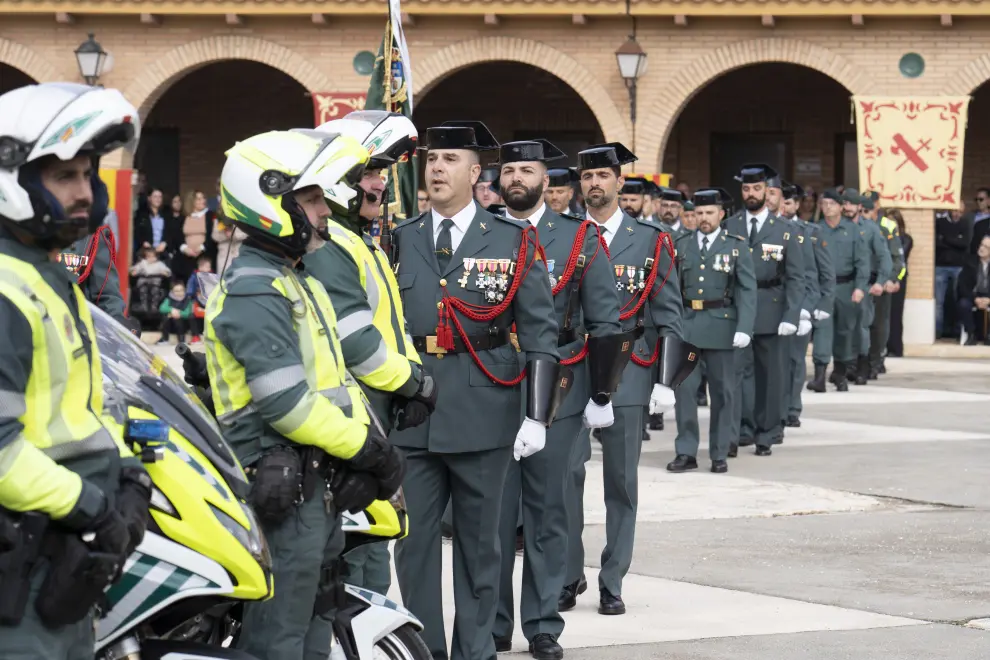 Celebracion del dia del Pilar, patrona de la guardia Civil, en el cuartel de Teruel. Foto Antonio Garcia/bykofoto. 12/10/22[[[FOTOGRAFOS]]]