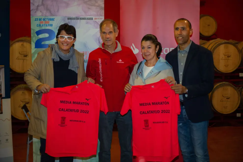 Presentación de la XVII Media Maratón de Calatayud, con la presencia de Abel Antón como embajador
