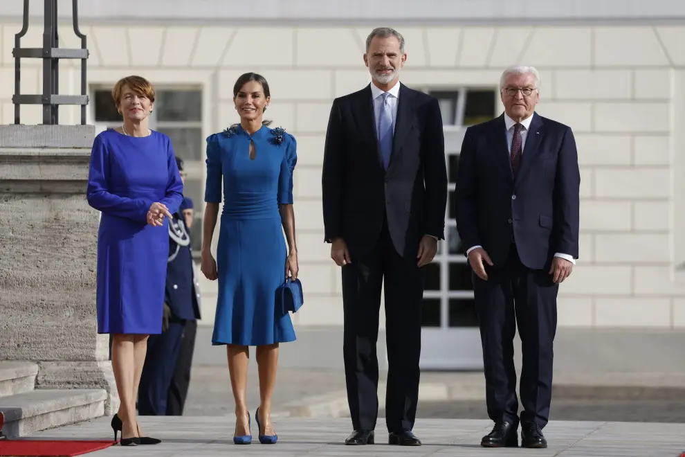 Los Reyes se reúnen con el presidente de Alemania Frank-Walter Steinmeier y con su mujer Elke Büdenbender