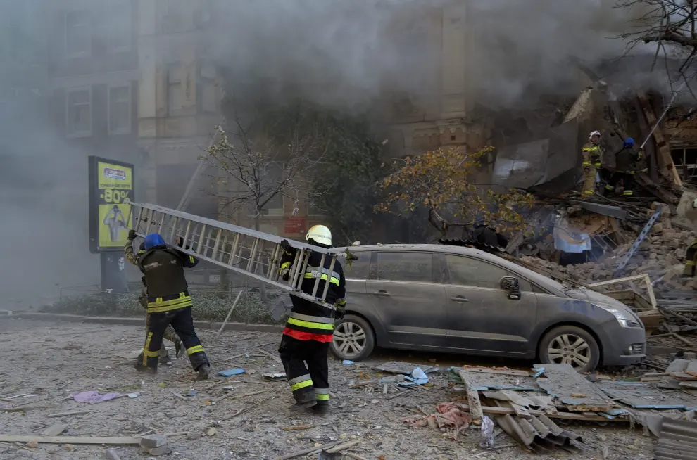 Varios drones han impactado en la capital ucraniana
