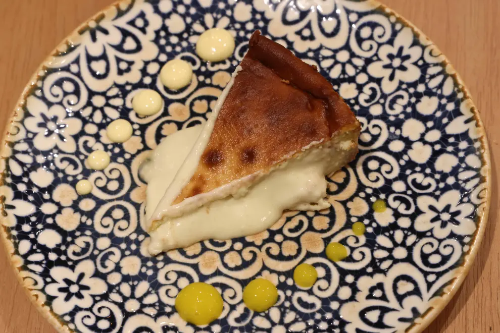 Tarta de queso gorgonzola y mascarpone de la Taberna Amor y Grasa.