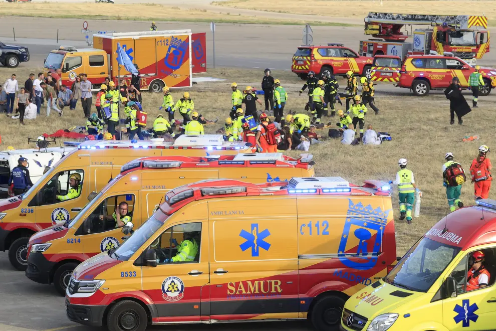Simulacro de emergencias en Madrid