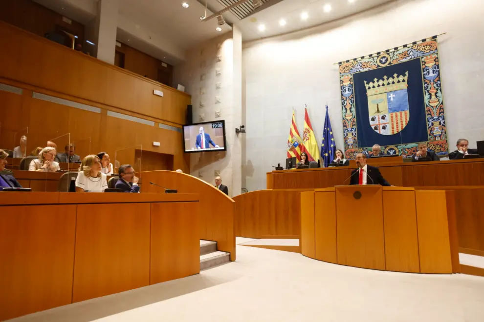 Debate del estado de la comunidad en las Cortes de Aragón
