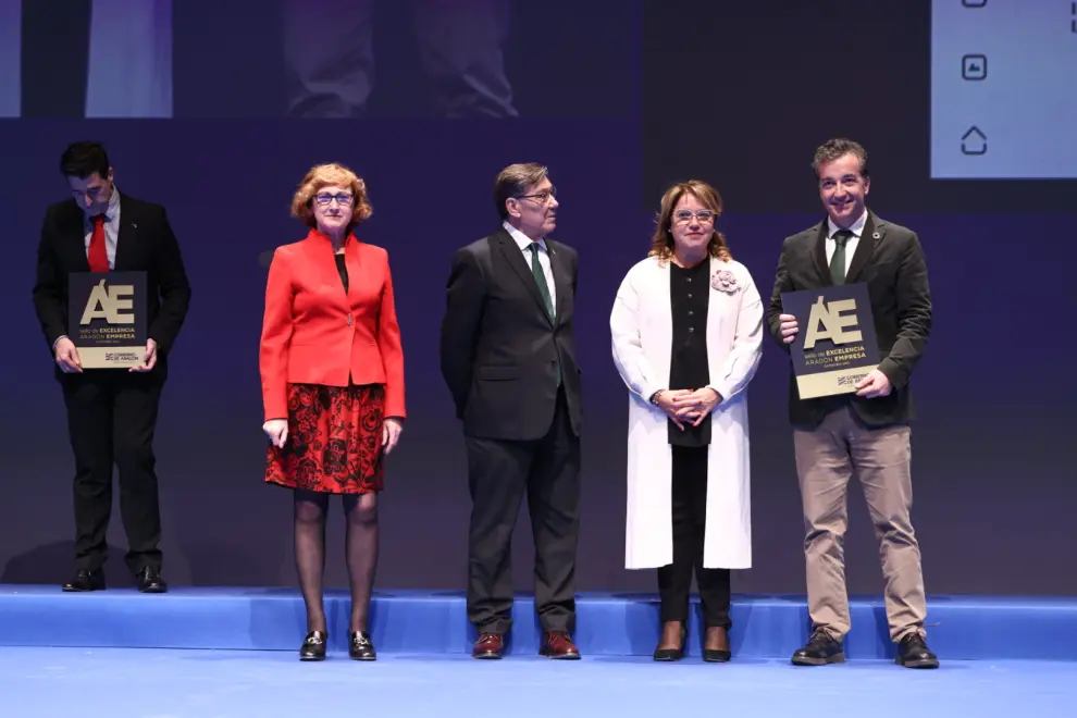 Entrega de los Premios Excelencia Empresarial en Aragón 2022, en el Palacio de Congresos de Zaragoza