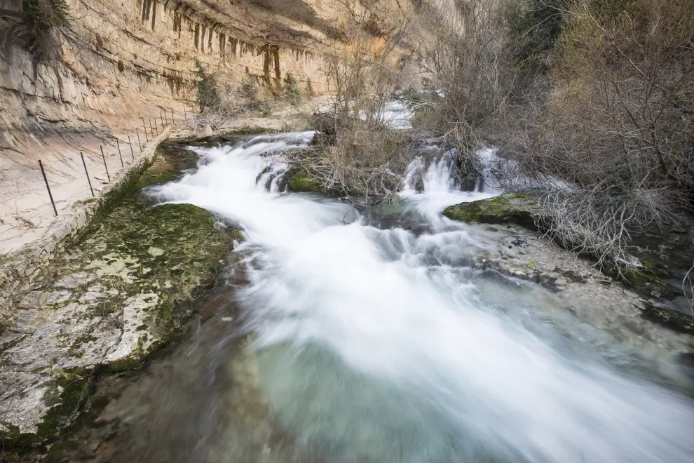 Nacimiento del Río Pitarque, en la comarca del Maestrazgo.