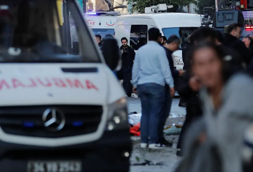 Explosión en el centro de Estambul (Turquía) este domingo.