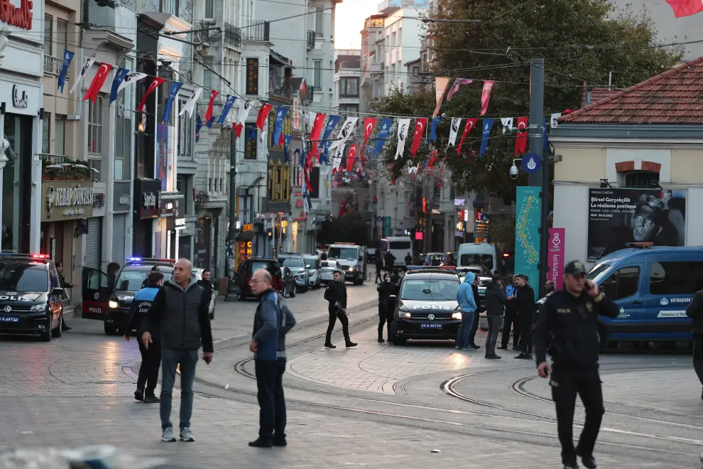 Explosión en el centro de Estambul (Turquía) este domingo.
