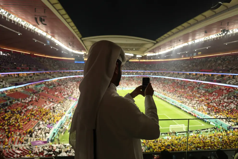 Soccer Football - FIFA World Cup Qatar 2022 - Group A - Qatar v Ecuador - Al Bayt Stadium, Al Khor, Qatar - November 20, 2022 General view inside the stadium before the match REUTERS/Amr Abdallah Dalsh SOCCER-WORLDCUP-QAT-ECU/REPORT