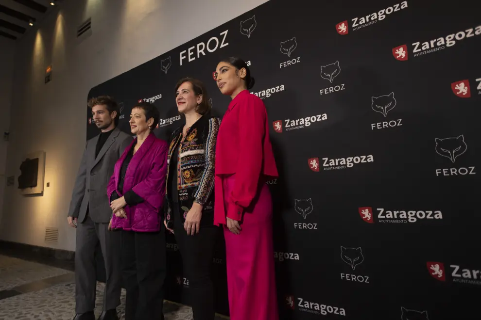 Fotos del anuncio de los candidatos a los Premios Feroz esta mañana en Zaragoza.