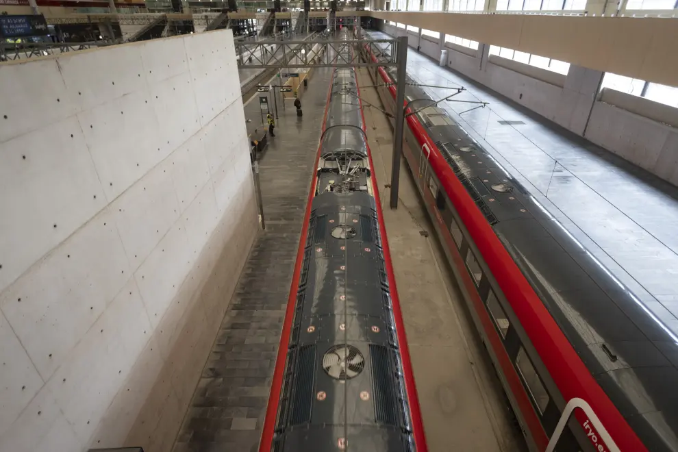 Los trenes de alta velocidad de Iryo ya paran en la estación Delicias de Zaragoza