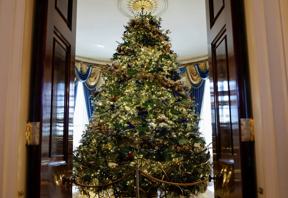 La decoración navideña de Jill Biden