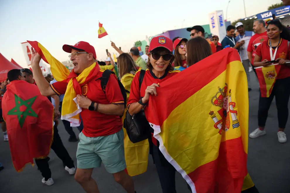 Partido Marruecos-España de Mundial de Qatar 2022.
