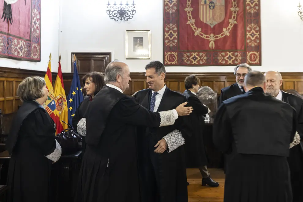 Acto de toma de posesión de Francisco Picazo como presidente de la Sección Sexta de la Audiencia.