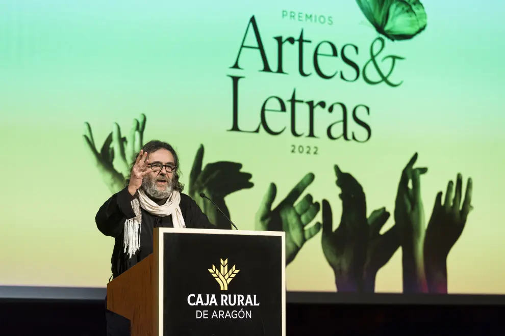 Entrega de los Premios Artes y Letras, el suplemento cultural de HERALDO, en salón de actos de la Fundación Caja Rural
