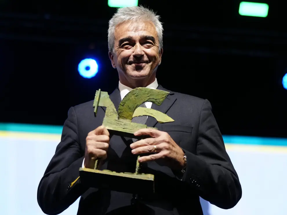 El periodista Carles Francino tras recibir el "Premio Ondas Nacional de Radio"