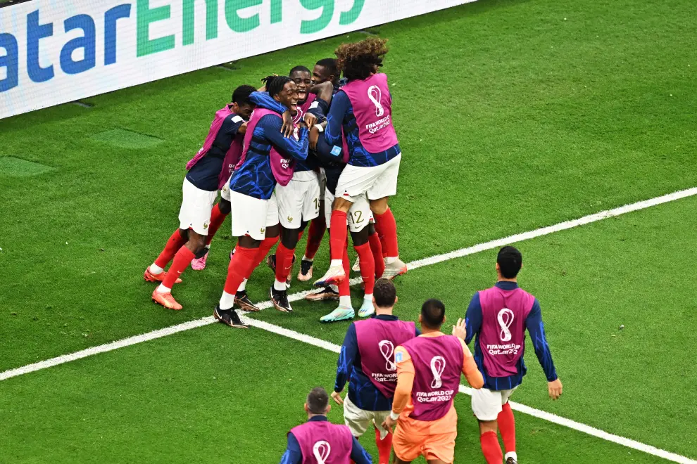 Fotos del partido de semifinales del Mundial entre Francia y Marruecos