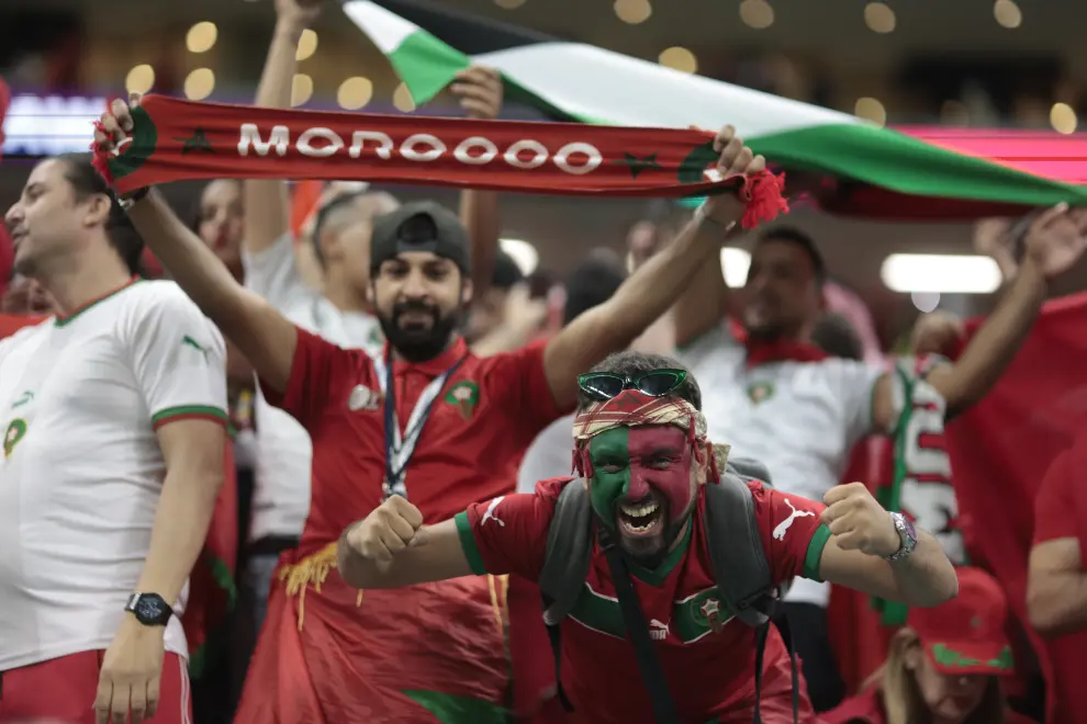 Fotos del partido de semifinales del Mundial entre Francia y Marruecos