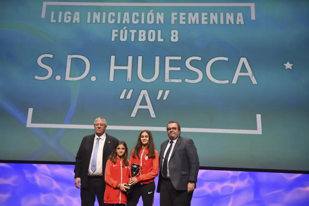 Gala del centenario de la Real Federación Aragonesa de Fútbol en Huesca.