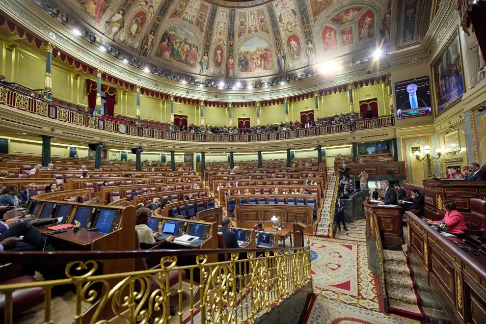 Tensa sesión plenaria en el Congreso de los Diputados