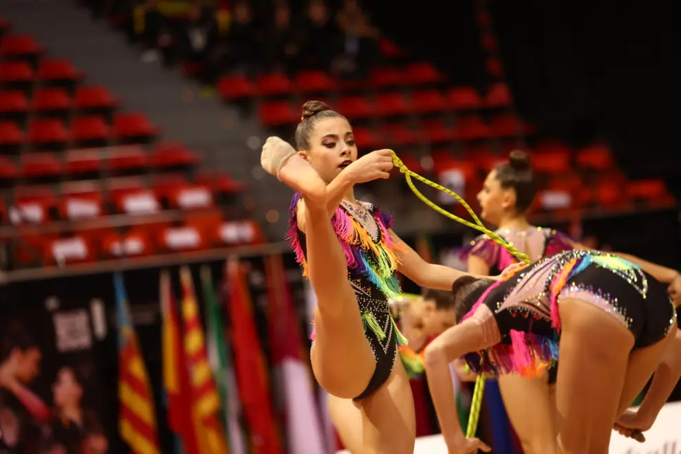 Más de 1.400 gimnastas se han dado cita en el Príncipe Felipe desde este miércoles y hasta este domingo en el Campeonato de España de Conjuntos y la Copa Base Individual.