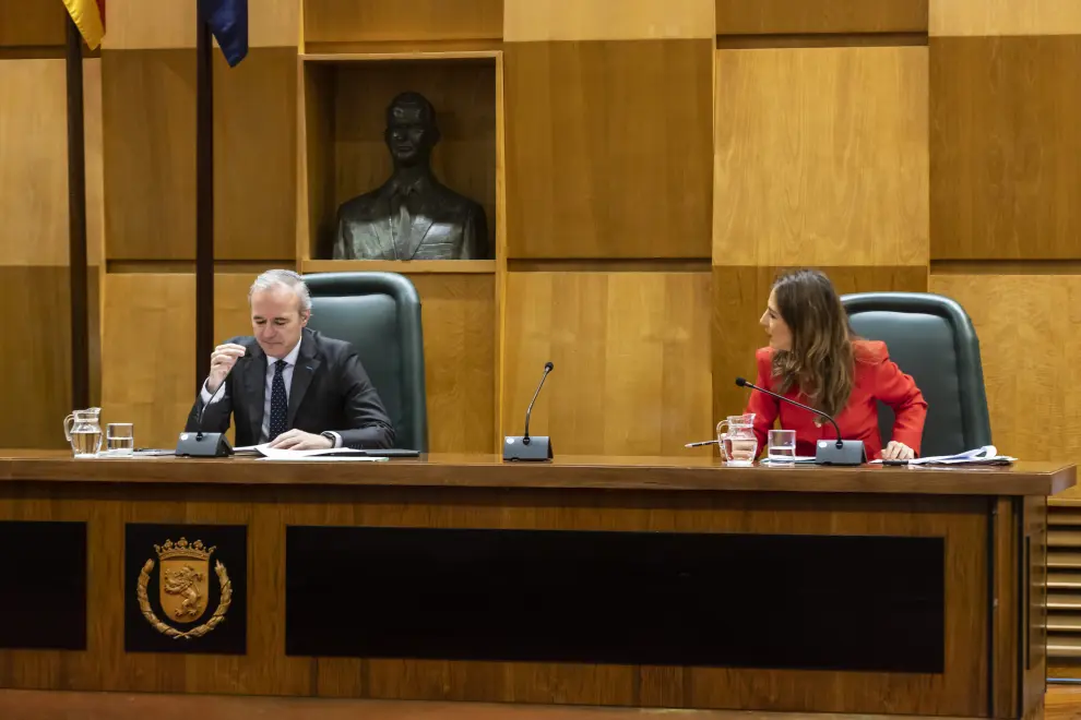 Pleno Municipal del Ayuntamiento de Zaragoza.