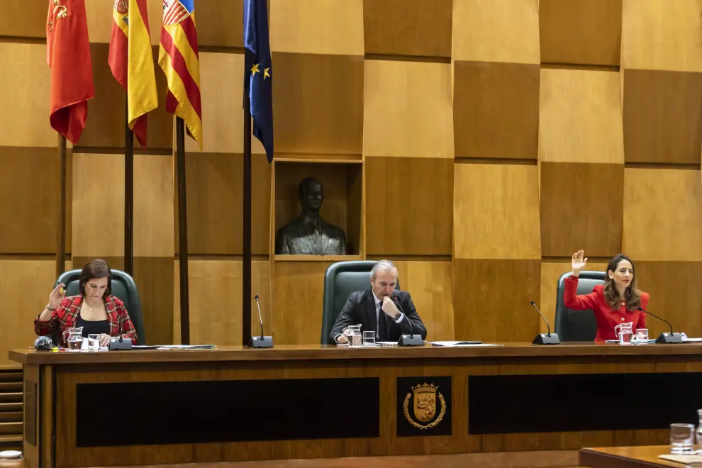 Pleno Municipal del Ayuntamiento de Zaragoza.