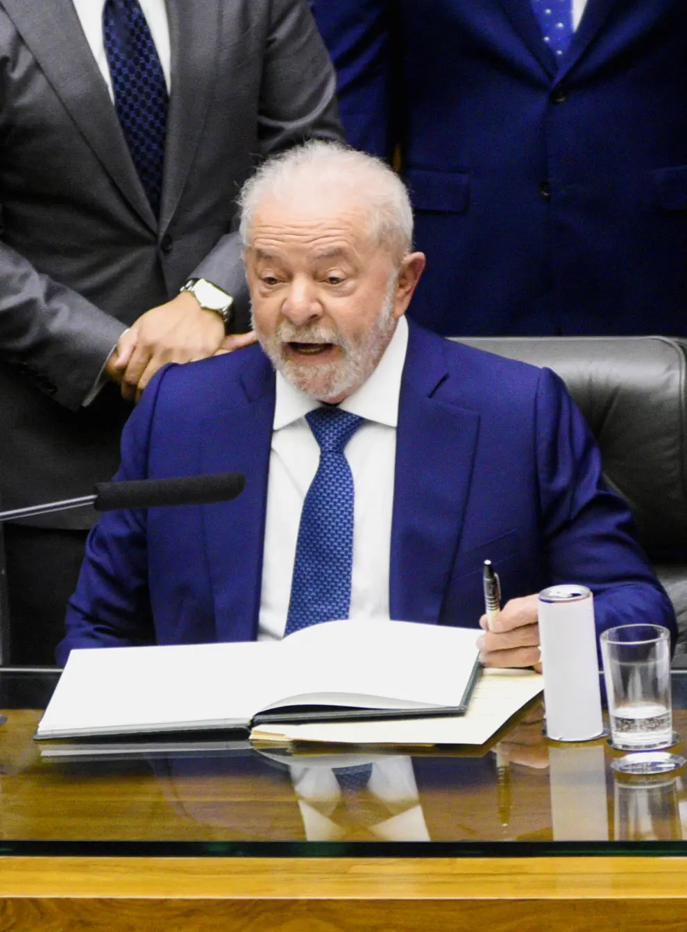 Luiz Inacio Lula da Silva takes office as Brazil's President in Brasilia