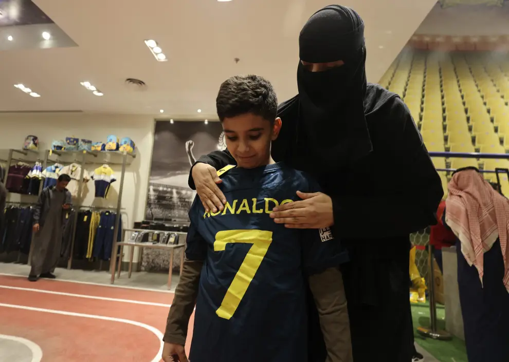 Furor por Ronaldo en Arabia Saudí.