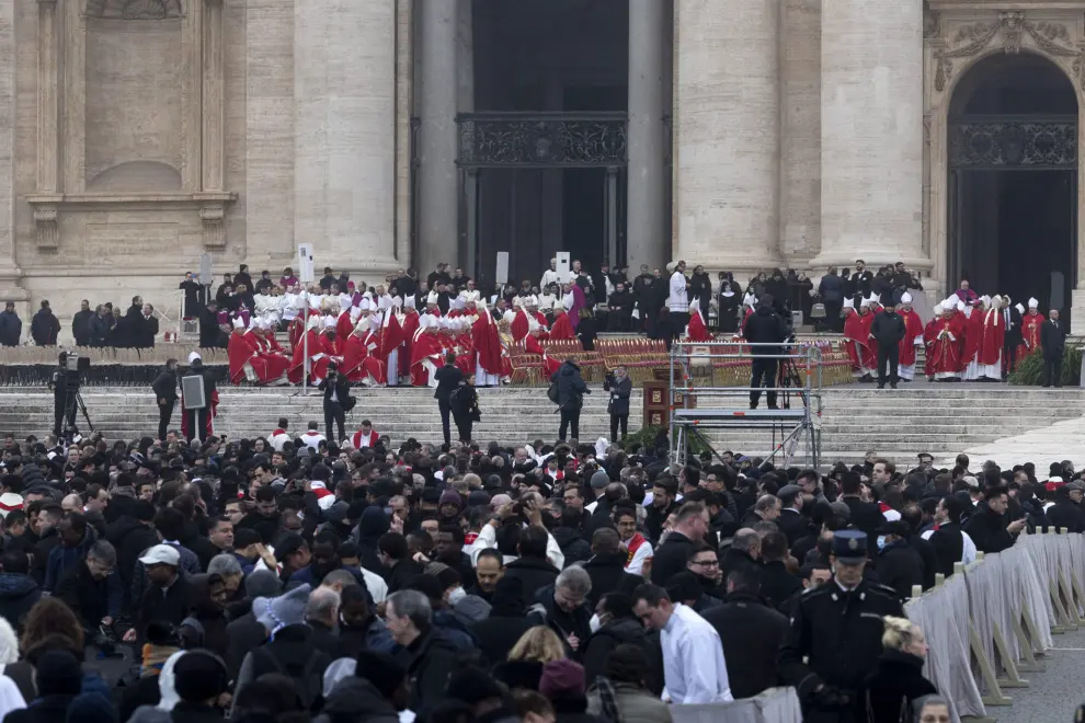 Funeral del papa emérito Benedicto XVI.