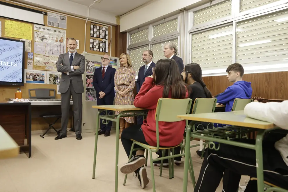 El Rey visita el Instituto Ramón y Cajal y las Cortes de Aragón este miércoles.