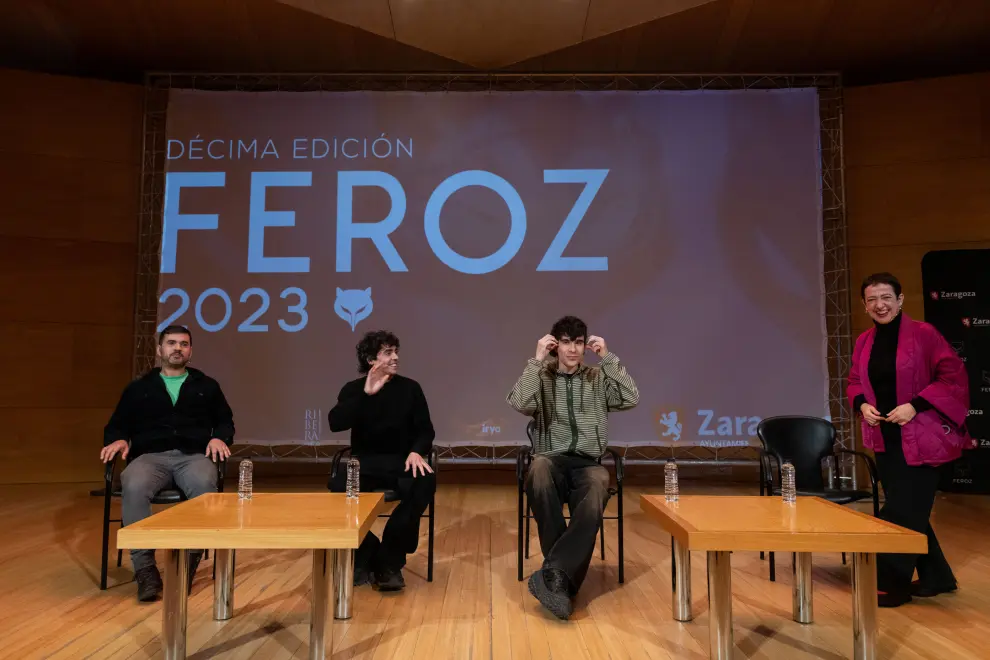 Javier Calvo y Javier Ambrossi han visitado este sábado el Auditorio de Zaragoza