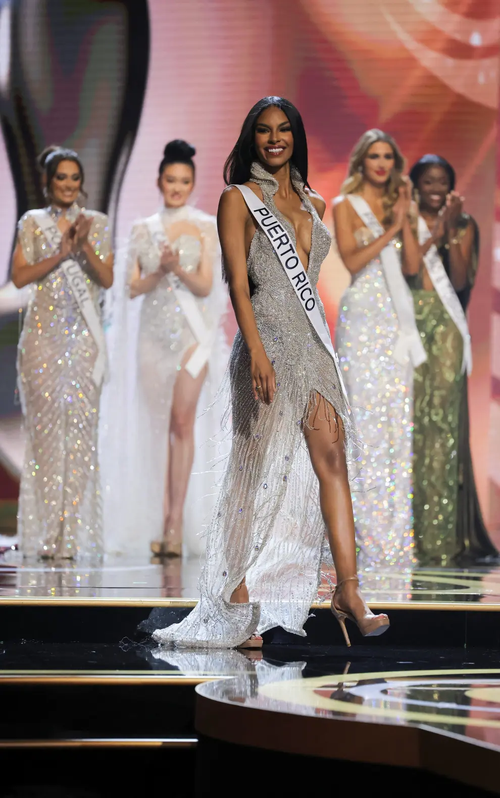 Miss U.S. R'Bonney Gabriel takes part in the 71st Miss Universe pageant in New Orleans, Louisiana, U.S. January 14, 2023.  REUTERS/Jonathan Bachman USA-MISSUNIVERSE/