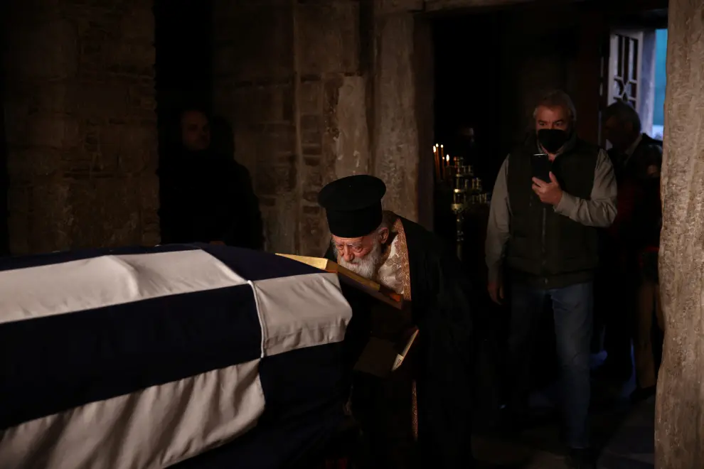 Imágenes del funeral de Constantino de Grecia.