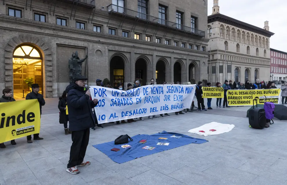 Protesta de los colectivos del Luis Buñuel