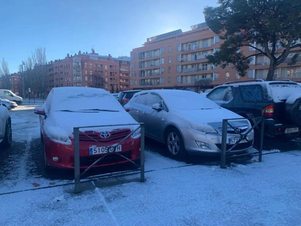 Temporal de nieve en Huesca.