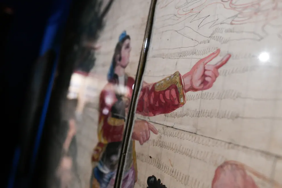 La Real Fábrica de Tapices expone por primera vez en Zaragoza 'La Nevada' de Goya