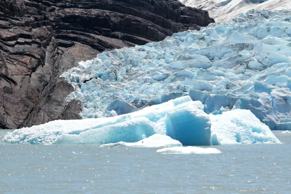 Foto del Glaciar Grey, el 25 de diciembre de 2022, en la Patagonia chilena