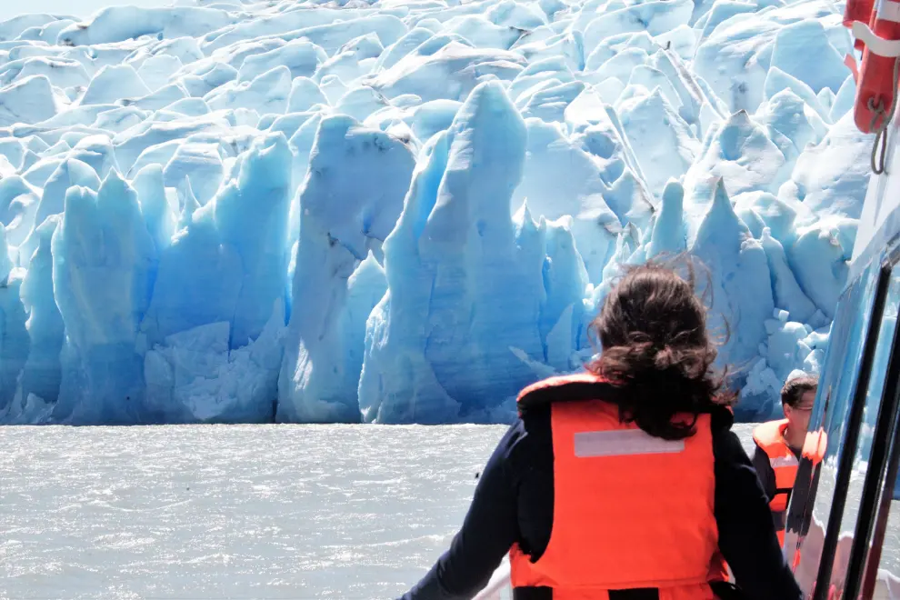 Foto del Glaciar Grey, el 25 de diciembre de 2022, en la Patagonia chilena