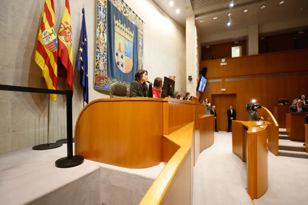 Primer pleno de las Cortes de Aragón de 2023 con la comparecencia de Lambán, Gastón, Repollés y Pérez Anadón