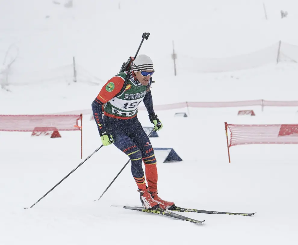 Campeonatos Nacionales Militares de esquí celebrados en Candanchú.
