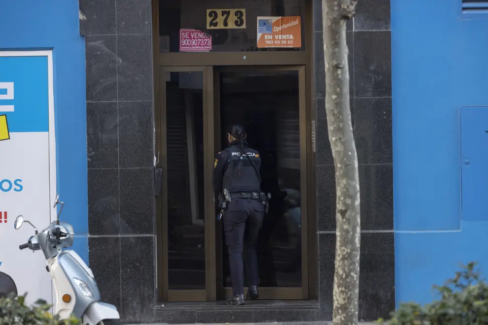 Una detenida por la muerte a cuchilladas de un hombre en la avenida de Madrid, en el barrio de Delicias de Zaragoza