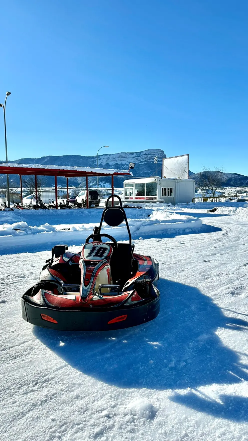 Fotos del Karting sobre hielo en Jaca