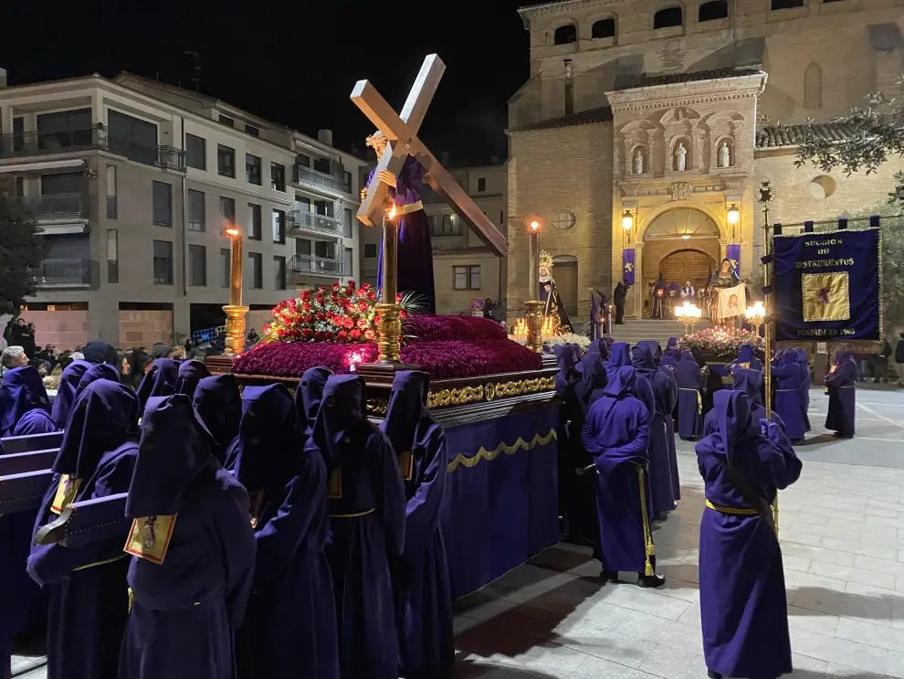 Imágenes de la procesión del Santo Encuentro celebrada en Barbastro