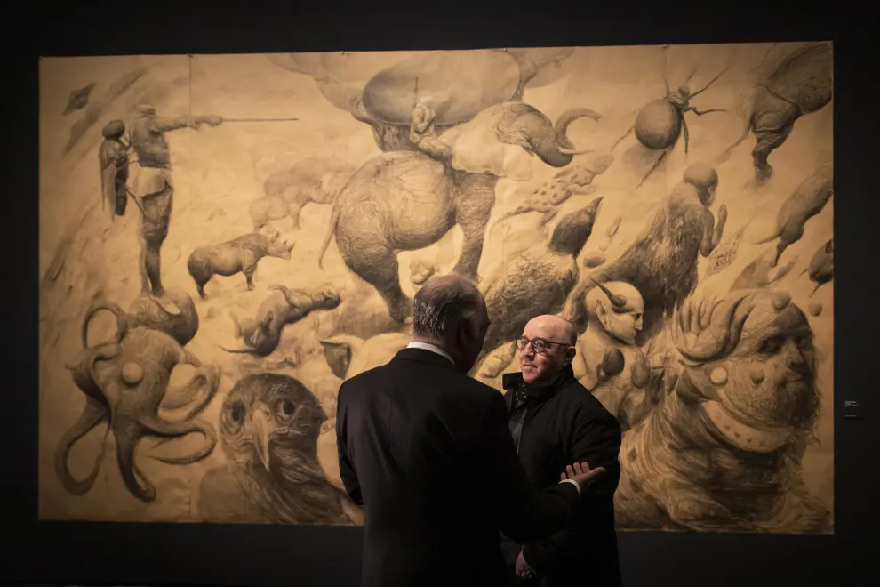 Foto de la exposición 'Mundos. Goya y Fabelo', en Fundación Ibercaja de Madrid