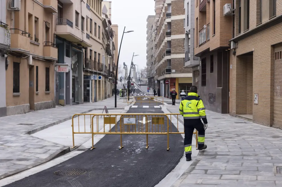Foto de la reforma de la calle Sixto Celorrio de Zaragoza