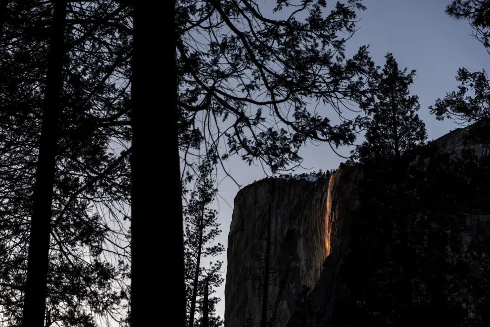 'Cascada de fuego' en el Parque de Yosemite