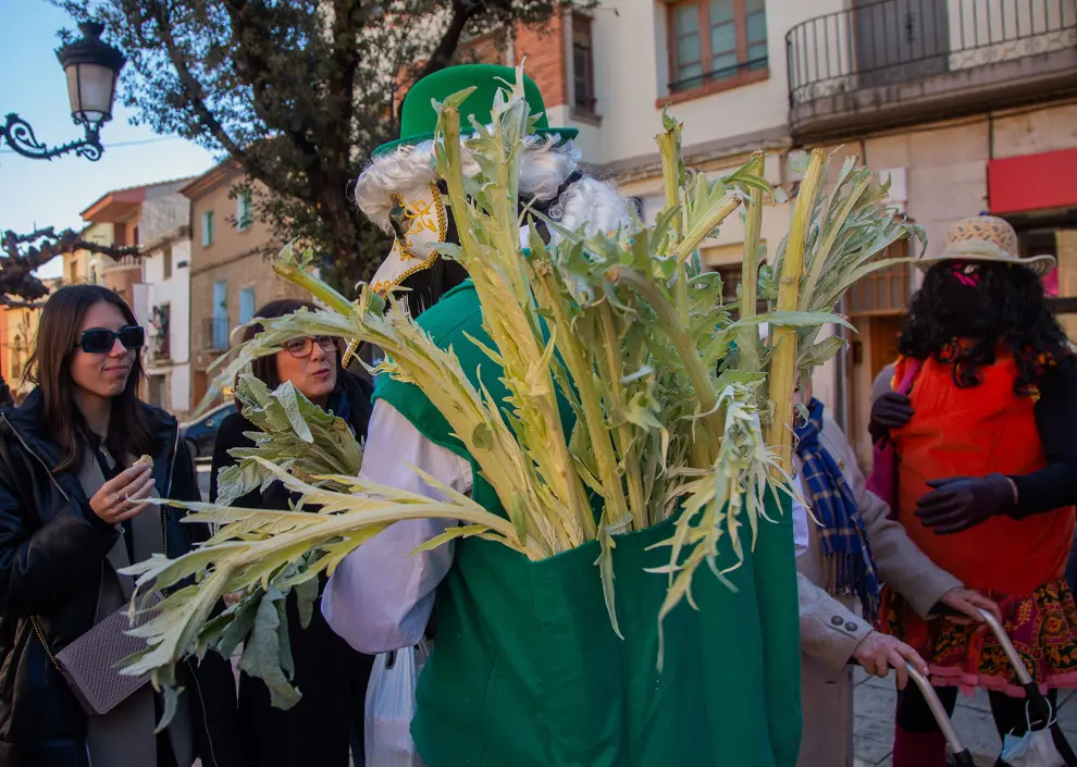 Doña Culeca y don Cardo, en el Carnaval de La Almunia de Doña Godina.