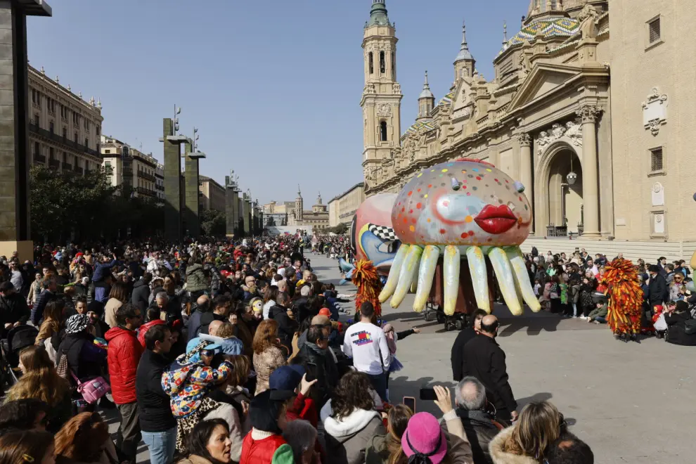 Foto del multitudinario Carnaval Infantil en Zaragoza 2023